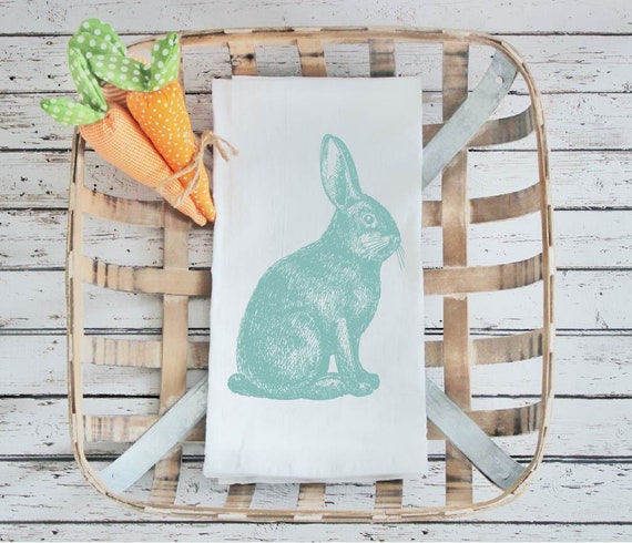 Kitchen towel, tea towel, Easter kitchen towels, Spring Decor, Easter towel, Easter  Decor, Rabbit Kitchen towel, bunny towel