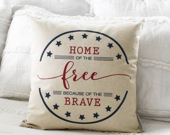 Patriotic pillow cover, Americana pillow cover, Memorial Day, Fourth of July, Summer pillow, USA Pillow, flag pillow, American flag pillow