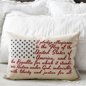 Patriotic pillow cover, Americana pillow cover, Memorial Day, Fourth of July, Summer pillow, USA Pillow, flag pillow, American flag pillow