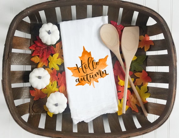 Kitchen towel, tea towel, Fall kitchen towels, Fall Decor, Thanksgiving towel, Thanksgiving  Decor, pumpkin patch, hello autumn