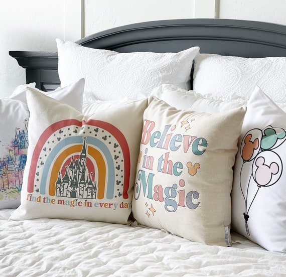 Happiest Place on Earth Pillow Covers Disney Pillow Covers 