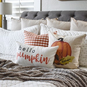 Hello Pumpkin Pillow Cover: Farmhouse Fall Decor image 6