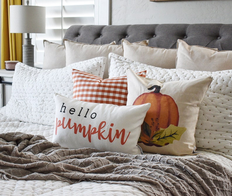 Hello Pumpkin Pillow Cover: Farmhouse Fall Decor image 6