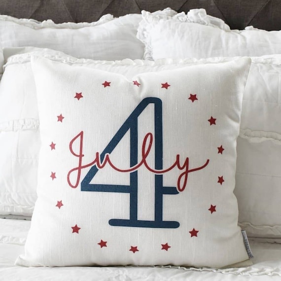 Patriotic pillow cover, Americana pillow cover, Memorial Day, Fourth of July, Summer pillow, USA Pillow, flag pillow, American flag pillow