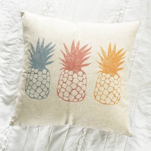 Pineapple pillow, Hello Summer, happy summer, Summer Pillow cover, Summer decor