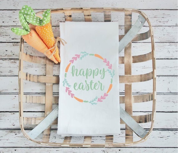 Kitchen towel, tea towel, Easter kitchen towels, Spring Decor, Easter towel, Easter Decor, HAppy Easter Kitchen towel