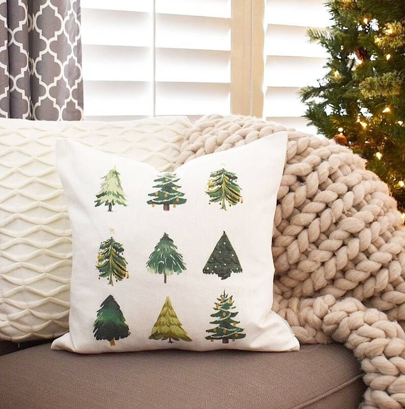 Christmas Pillow Cover Christmas Pillows Christmas Decor Etsy