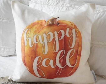 SALE, Fall Pillow Cover, hello fall, Fall Decor, pumpkin pillow, fall pillow