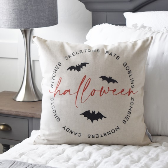 Halloween pillow, Halloween Decor, Fall pillow, farmhouse Halloween, modern halloween