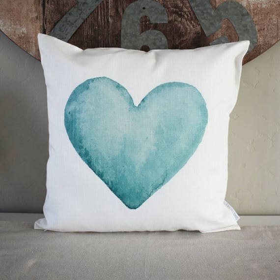 SALE, Valentines Pillow Cover, Valentines Decoration, heart pillow vintage valentines, 18x18 Pillow Cover