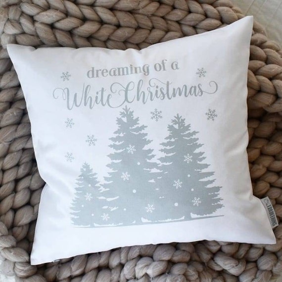 Christmas pillow cover, Christmas Pillows, Christmas decor, Vintage Christmas, farmhouse christmas, gray and white, white Christmas