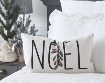 Christmas pillow cover, Merry Christmas Pillow, Christmas decor, Vintage Christmas, Noel, Christmas pillow, farmhouse christmas