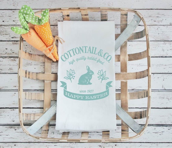 Kitchen towel, tea towel, Easter kitchen towels, Spring Decor, Easter towel, Easter  Decor, cottontail Kitchen towel, bunny tea towel