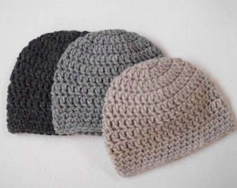 Hat Pattern Crochet Pattern Newborn Baby Kids and Adult Sizes Crochet Beanie Pattern for Women Girl and Men Unisex Basic Beanie PDF Pattern