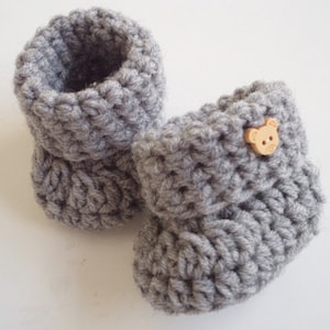 Beginners Crochet Booties Pattern Crochet Pattern Pattern Baby booties Baby shoes Size 0-3 months Easy pattern PDF Instant Download