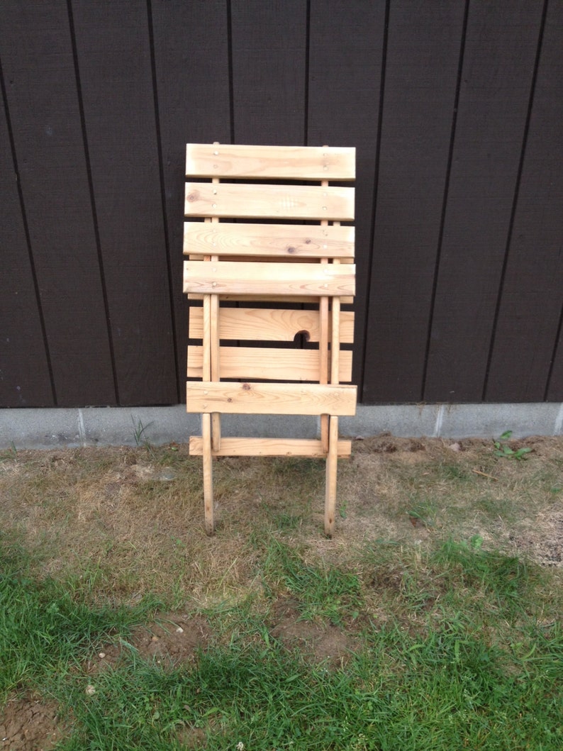 Collapsible Wooden Pallet Lawn Chair Etsy