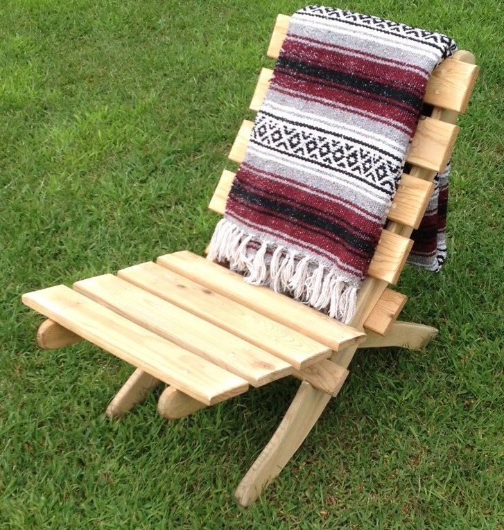 Collapsible Wooden Pallet Lawn Chair Etsy