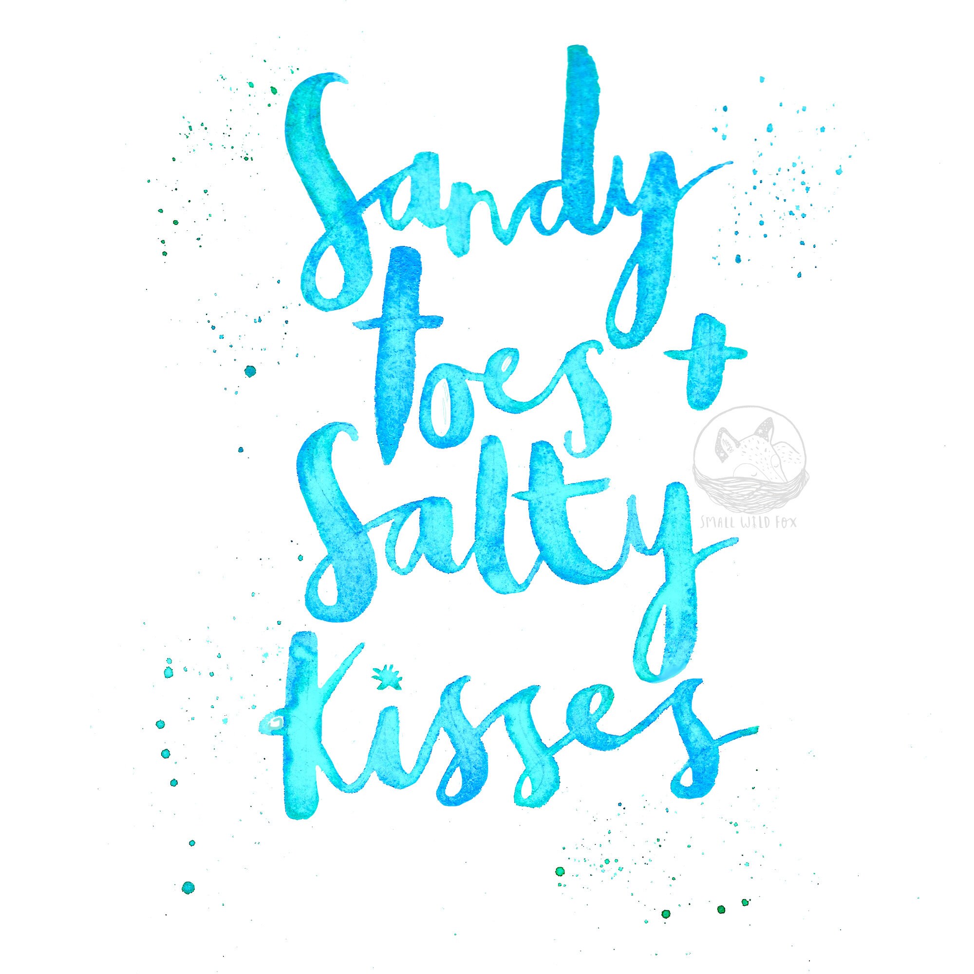 Sandy Toes And Salty Kisses Beach Print Beach Art Beach T Etsy Uk