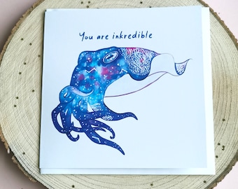 Je bent ongelooflijk | Grappige liefdeskaart | Ik hou van je kaart | Liefdeskaart | Lege kaart
