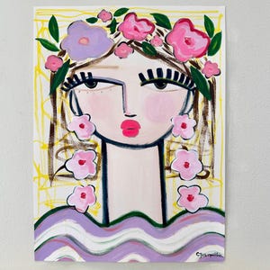 Abstract Face Painting Abstract Woman Art Woman Face Painting Abstract Portrait Original Art Abstract Face Art Fashion Wall Art