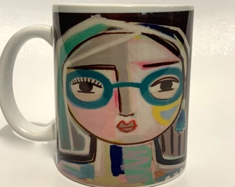 Abstract Art Mug Etsy