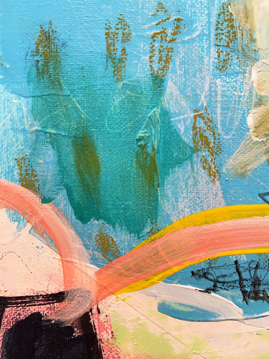 Abstract Painting Painting on Canvas Colorful Abstract | Etsy