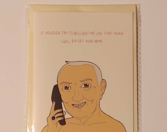 Bishop Brennan Card - Father Ted TV Comedy