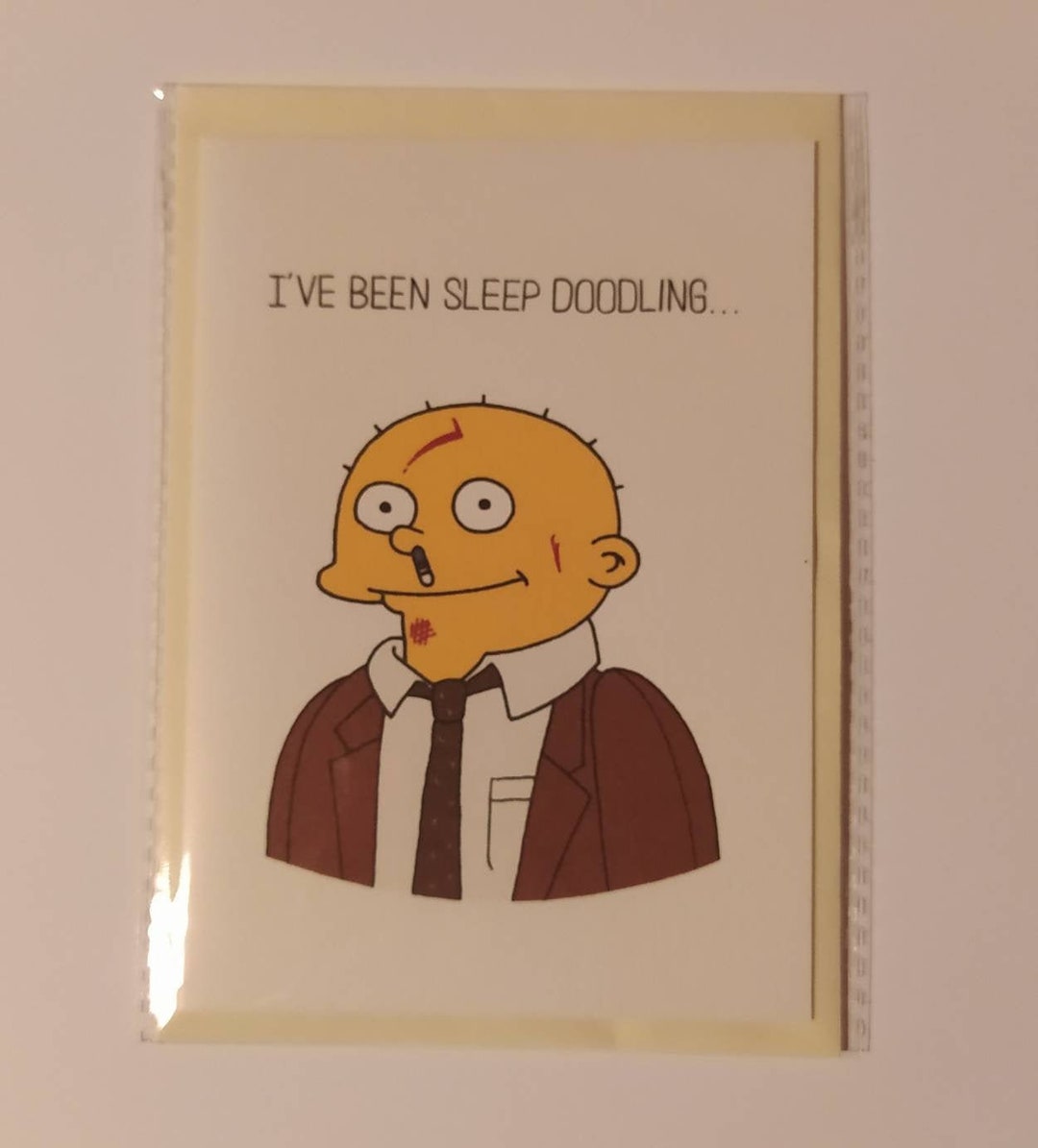 Bottom Sleep Doodling card TV Comedy Simpsons Ralph Etsy.de
