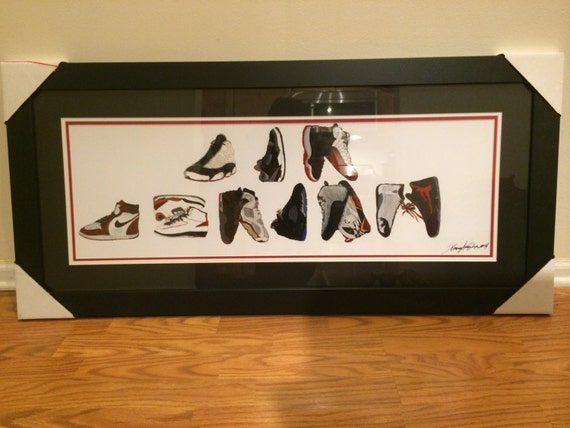 Michael Jordan Stampa Scarpe Nike originali firmate con la | Etsy Italia