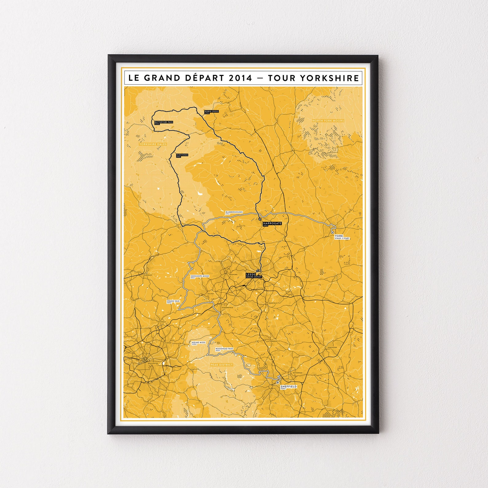 tour de france yorkshire poster