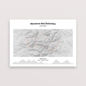 Maratona dles Dolomites Personalisable Cycling Poster