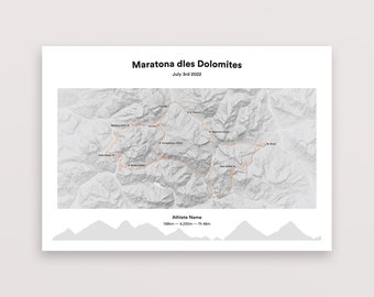 Maratona dles Dolomites Personalisable Cycling Poster