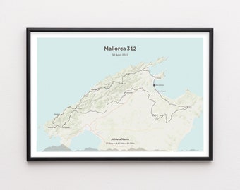 Mallorca 312 Personalisable Cycling Poster