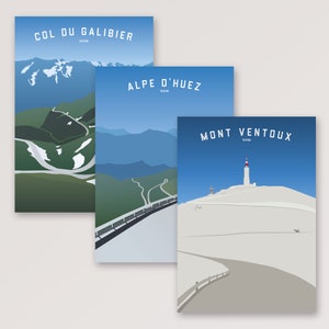 Tour de France Landscape Cycling Prints