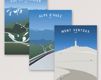 Tour de France Landscape Cycling Prints