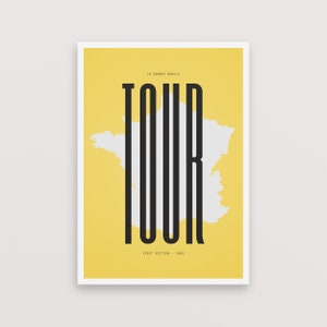 Tour de France Cycling Poster – Gift for Cyclist