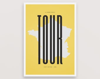 Tour de France Cycling Poster – Gift for Cyclist