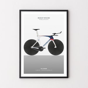 Bradley Wiggins Hour Record Cyclists Affiche
