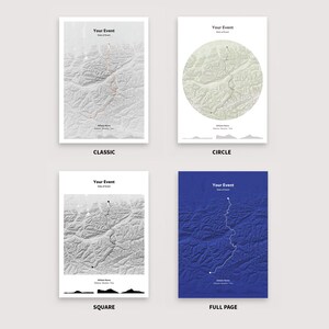 Marathon or Running Map - Running Map, Perfect Gift for Runners ...
