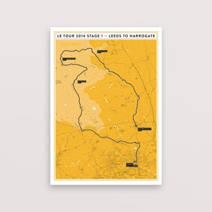 Tour de France/Yorkshire Poster - Stage 1 2014 - The Grand Depart Print