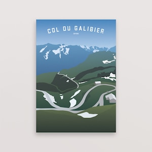 Galibier Cycling Poster – Personalisable Gift for Cyclist