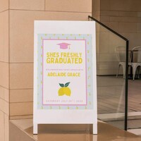 GRAD GIRL Soda Women's Grad Party Sign, High School Grad DIY Soda Menu ...