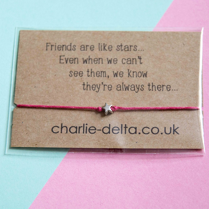Friendship Bracelet Long Distance Friendship Wish Bracelet Etsy