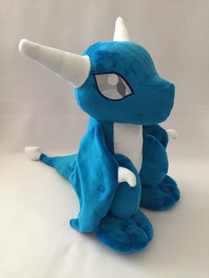 Blue & White Summer Sky Wyvern Plush 15 | Etsy