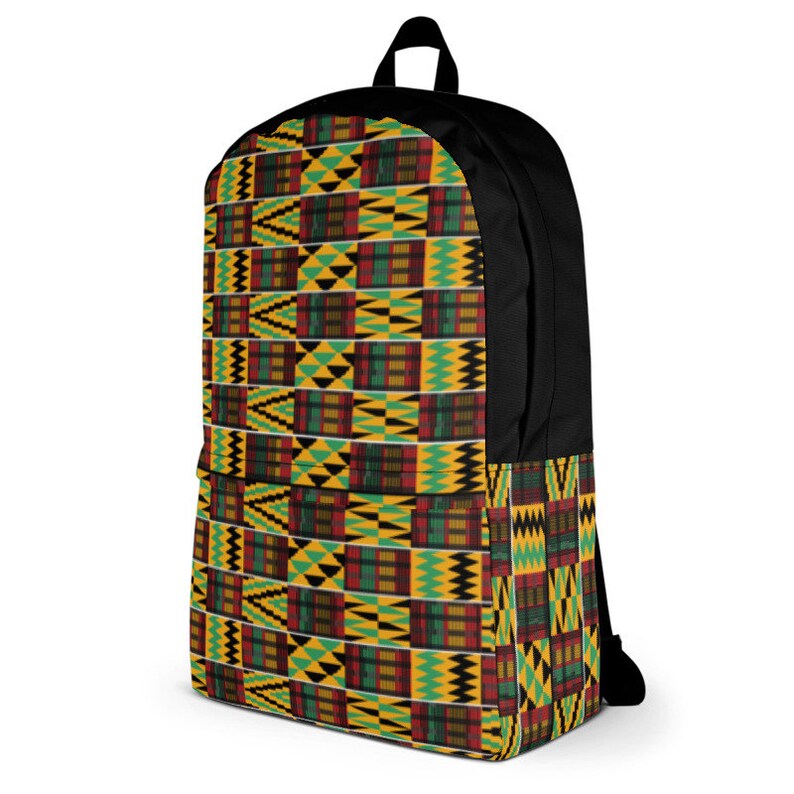 Kente Patterned Backpack Ghana African Apparel Etsy