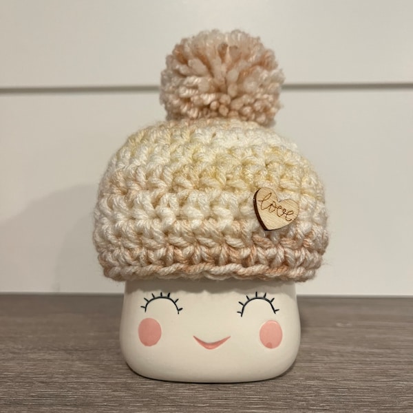 Marshmallow Cup Hat Etsy
