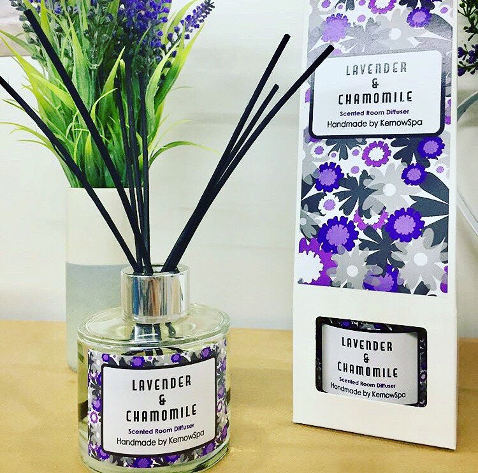 Lavender and Chamomile Room Diffuser, Gift Boxed Etsy