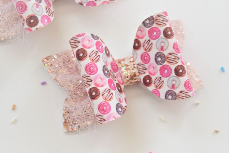 Donuts Hair Bows Donuts Hair Clips Donuts Baby Headband