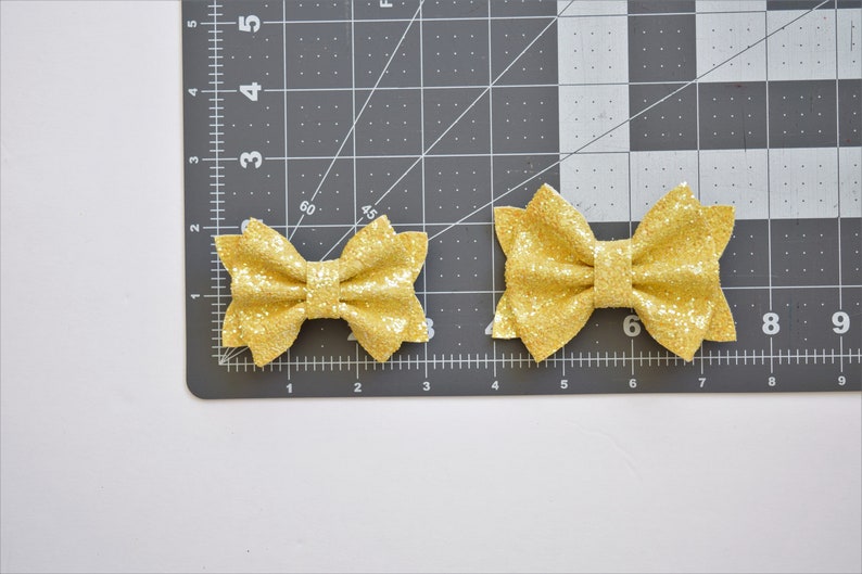 Navy Blue Glittery BowSparkly Blue Bow
