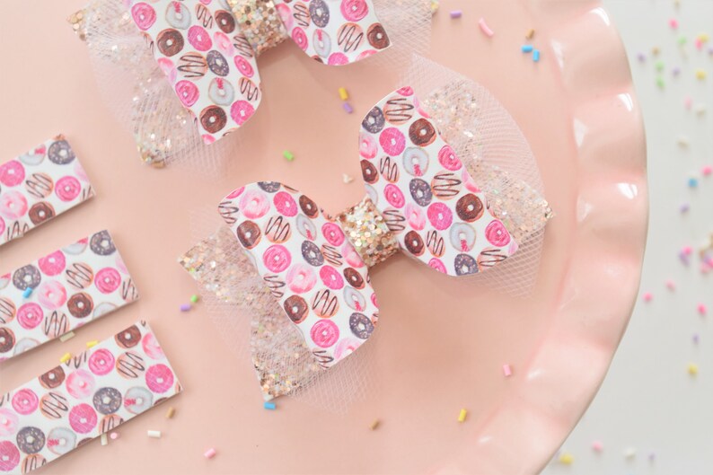 Donuts Hair Bows Donuts Hair Clips Donuts Baby Headband